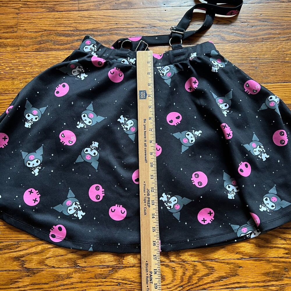 Hot Topic Kuromi Skirt Suspenders Women's M Sanrio Goth Anime Skater Dress - Picture 6 of 8